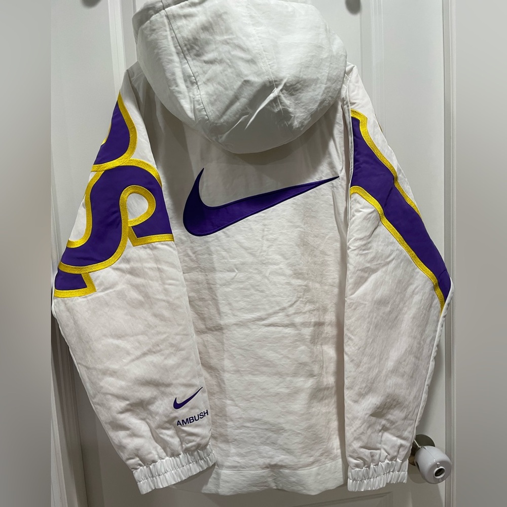 Nike x Ambush NBA Collection Lakers Jacket White Purple Gold Limited Edition - Picture 8 of 9